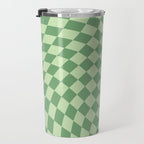 Forest Green Check Travel Mug Gallery Image 3