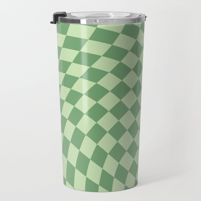 Forest Green Check Travel Mug Gallery Image 3