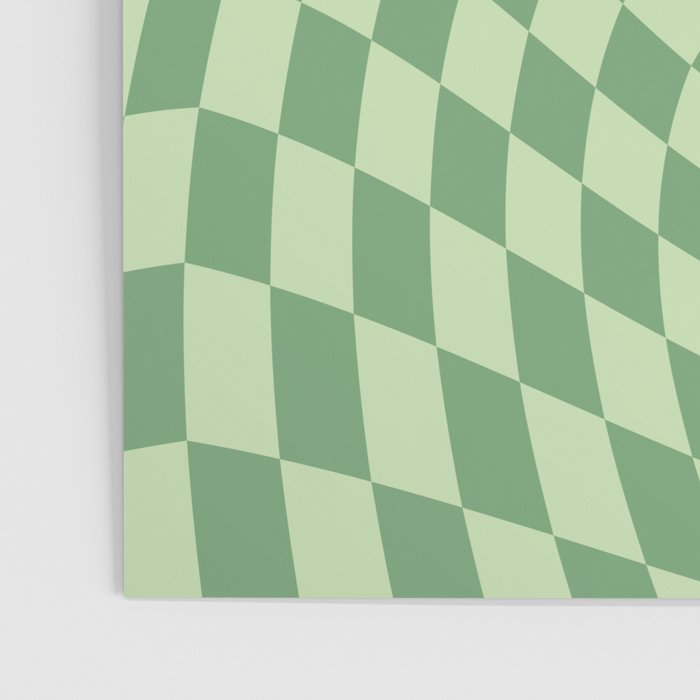 Forest Green Check Poster Gallery Image 3