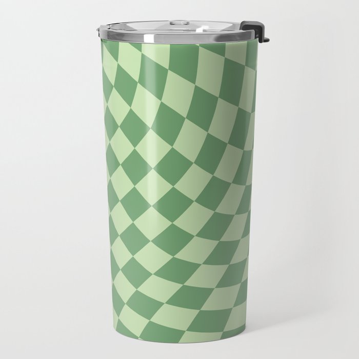 Forest Green Check Travel Mug Gallery Image 2