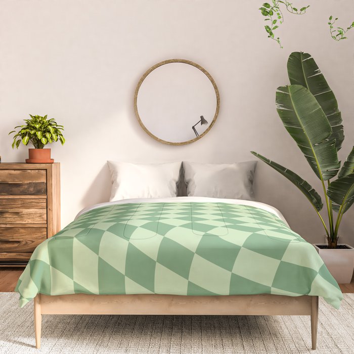 Forest Green Check Comforter Gallery Image 3