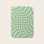 Forest Green Check Bath Mat Gallery Image 1