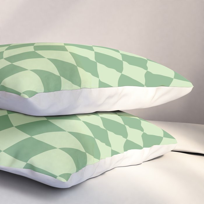 Forest Green Check Pillow Sham Gallery Image 3