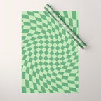 Forest Green Check Wrapping Paper Gallery Image 1