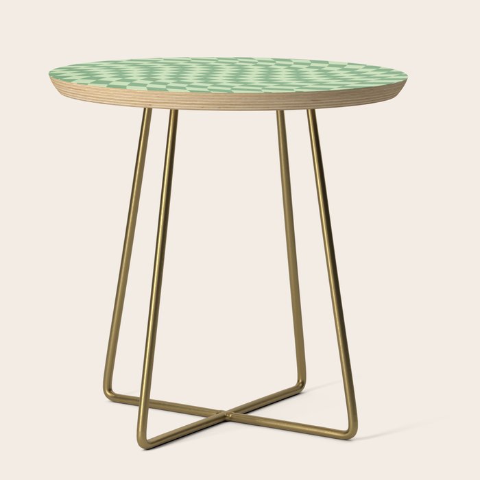 Forest Green Check Side Table Gallery Image 1