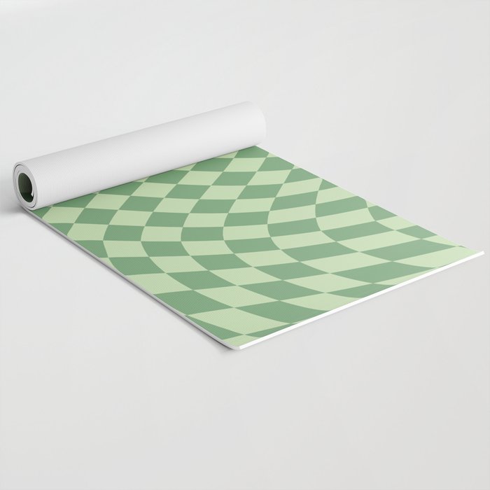 Forest Green Check Yoga Mat Gallery Image 2