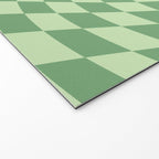 Forest Green Check Welcome Mat Gallery Image 2