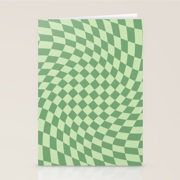 Forest Green Check Stationery Card Gallery Image 2
