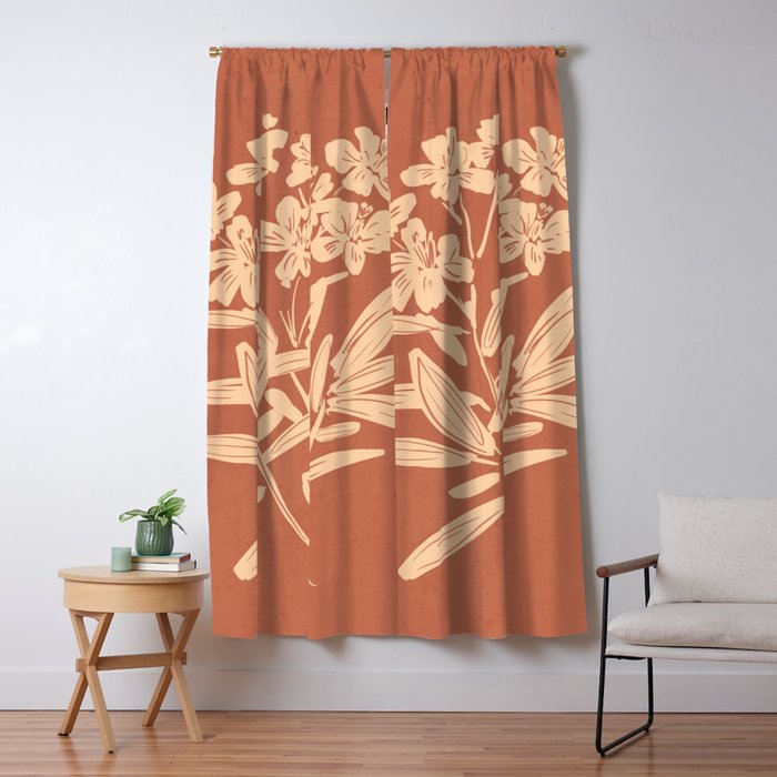 Minimalist Flowers 2 Window Curtain Gallery Image 5