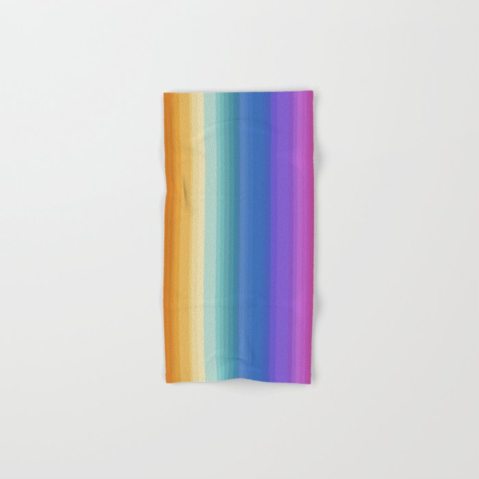 Classic Stripes XVI - Ombre Rainbow Bath Towel Gallery Image 1