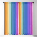 Classic Stripes XVI - Ombre Rainbow Window Curtain Gallery Image 5