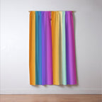 Classic Stripes XVI - Ombre Rainbow Window Curtain Gallery Image 3