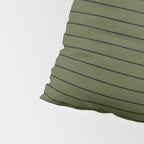 Minimal Arch XII Dark Green Modern Geometric Lines Pillow Sham Gallery Image 4