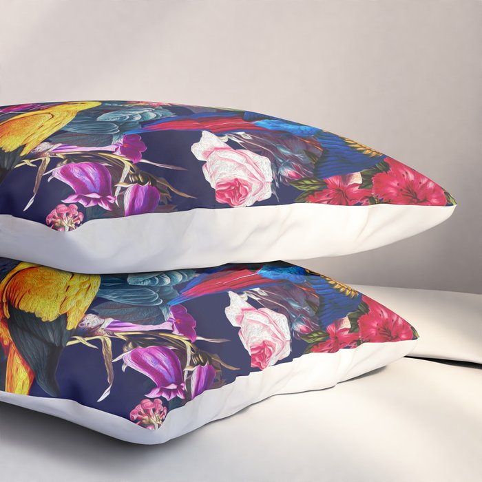 Floral and Birds XLV Pillow Sham Gallery Image 3