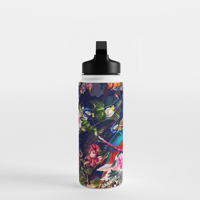 Floral and Birds XLV Water Bottle Gallery Image 3