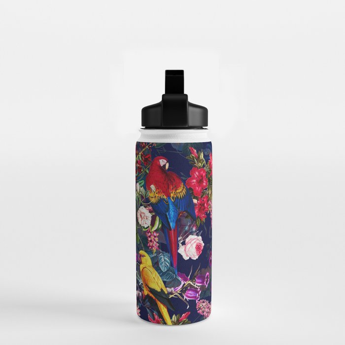 Floral and Birds XLV Water Bottle Gallery Image 2