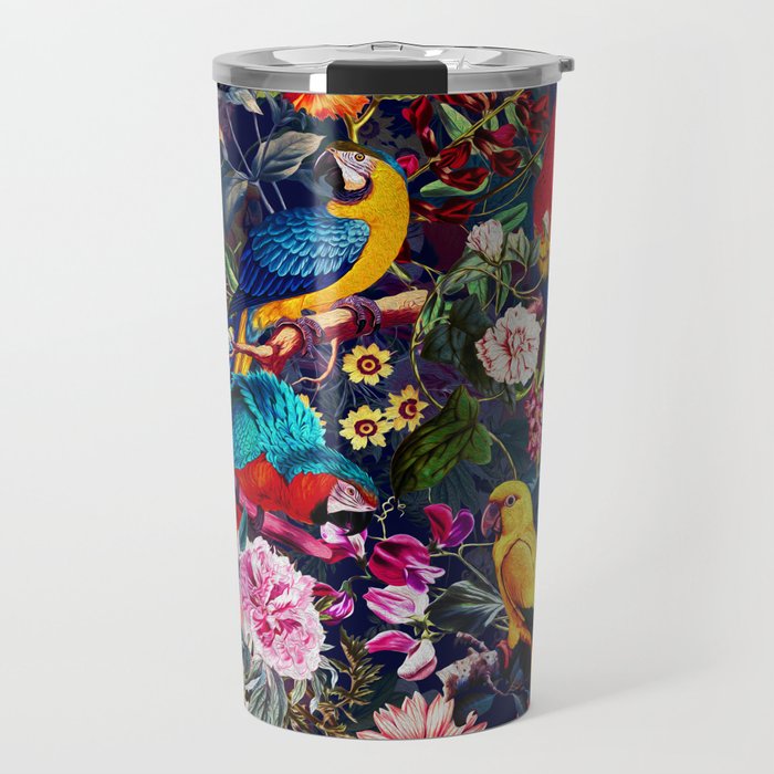 Floral and Birds XLV Travel Mug Gallery Image 1