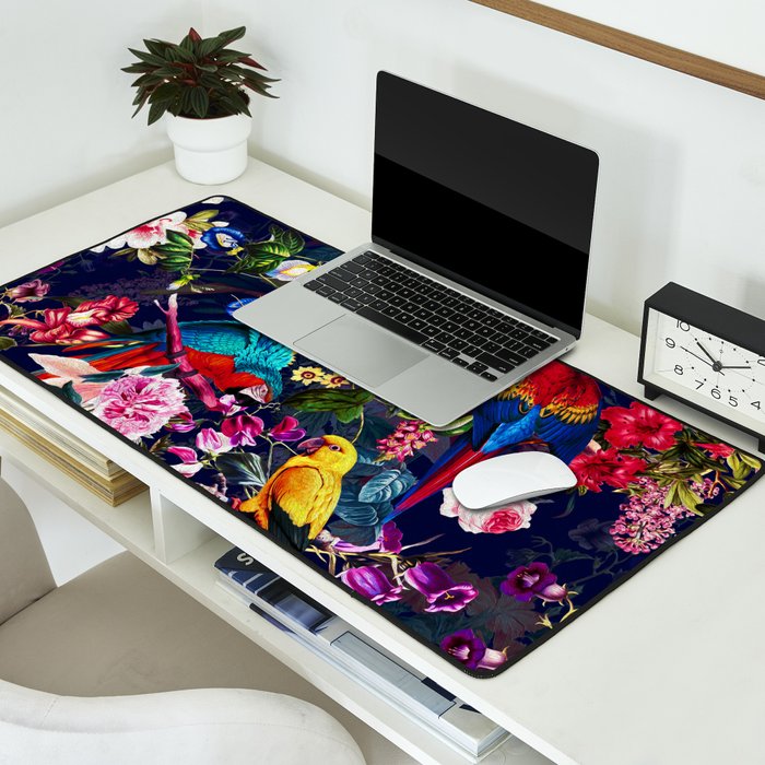 Floral and Birds XLV Desk Mat Gallery Image 2