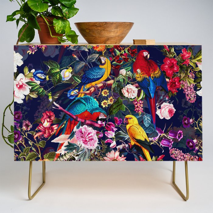 Floral and Birds XLV Credenza Gallery Image 1