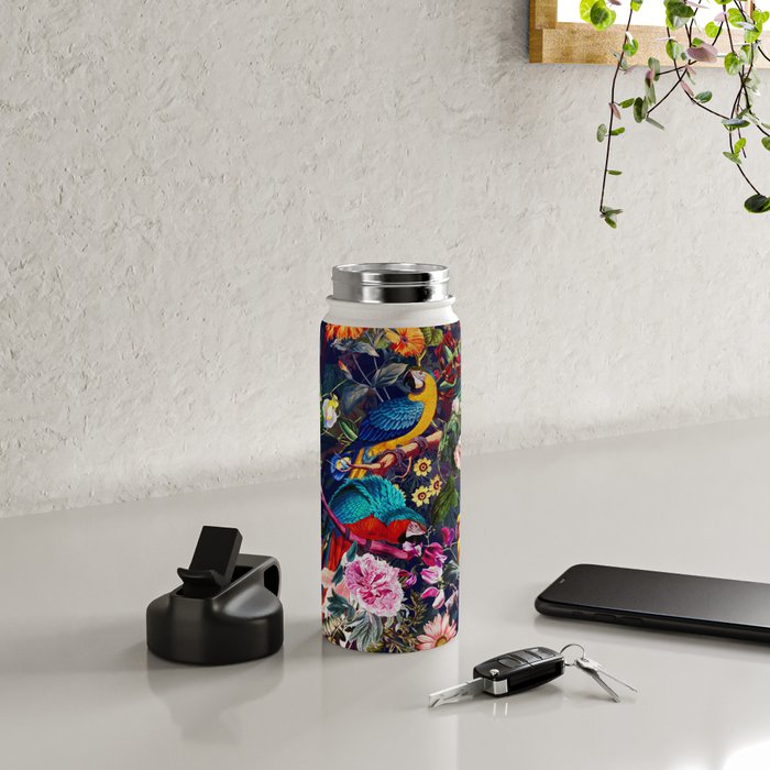 Floral and Birds XLV Water Bottle Gallery Image 4