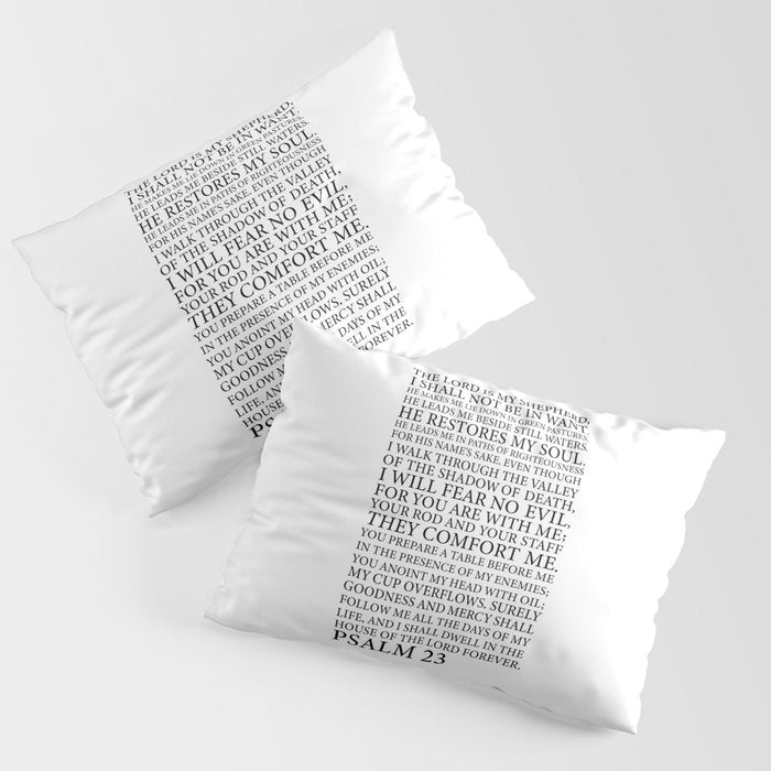 Psalm 23 The Lord Pillow Sham Gallery Image 3