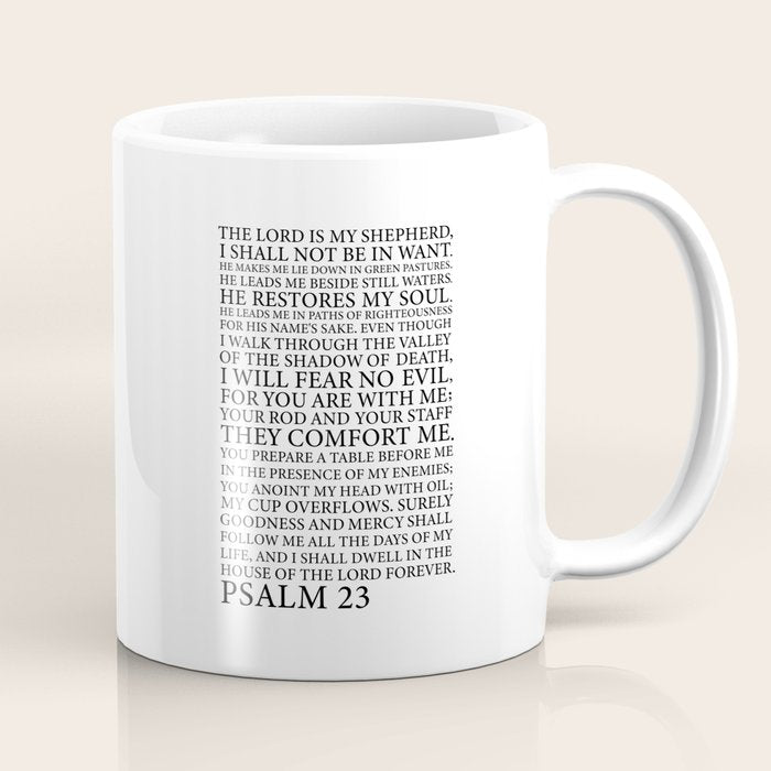 Psalm 23 The Lord Coffee Mug Gallery Image 1
