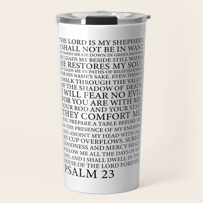 Psalm 23 The Lord Travel Mug Gallery Image 1