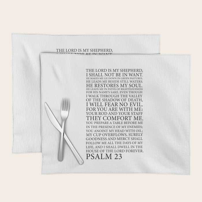 Psalm 23 The Lord Placemat Gallery Image 1