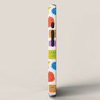 Fun retro sticker quote cartoon pattern iPhone Case Gallery Image 2