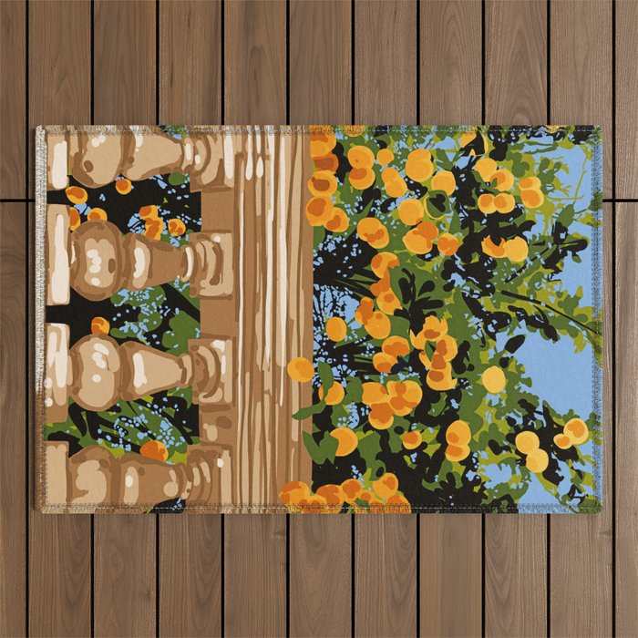 No matter what happens in the outside world, as long as you have faith in yourself, no darkness can touch you #painting Outdoor Rug Gallery Image 1