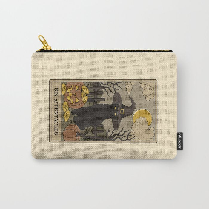 Six of Pentacles Carry All Pouch Gallery Image 1