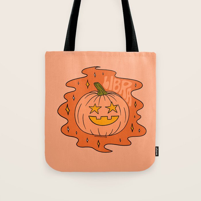Libra Jack O Lantern Tote Bag Gallery Image 1
