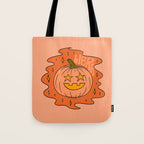 Libra Jack O Lantern Tote Bag Gallery Image 1