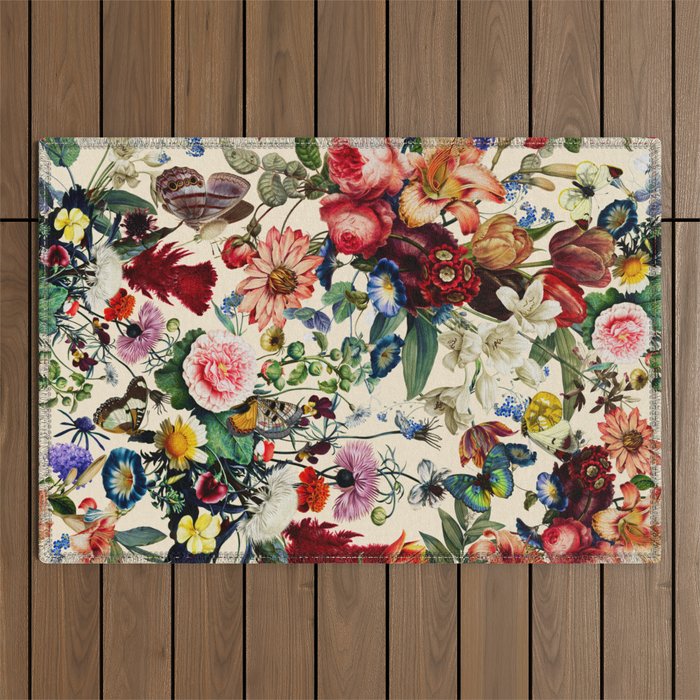 Flower Garden Serenade Outdoor Rug Gallery Image 1