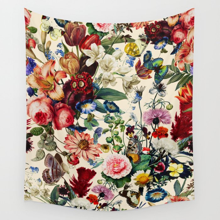 Flower Garden Serenade Wall Tapestry Gallery Image 4