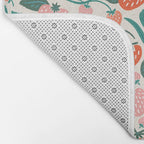 Strawberry Fields - Teal Bath Mat Gallery Image 2