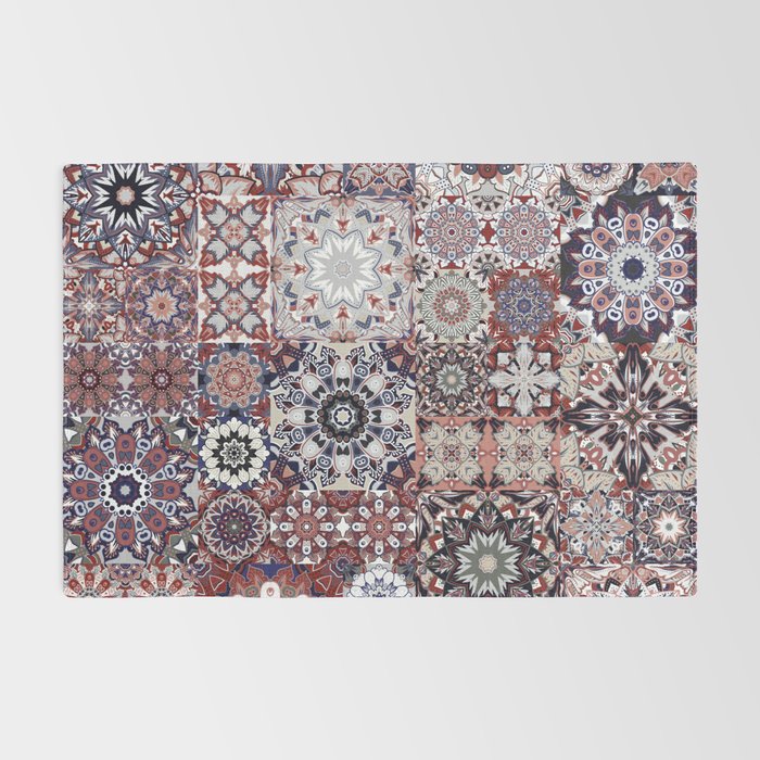 Mediterranean Decorative Tile Print XVIII Rug Gallery Image 2