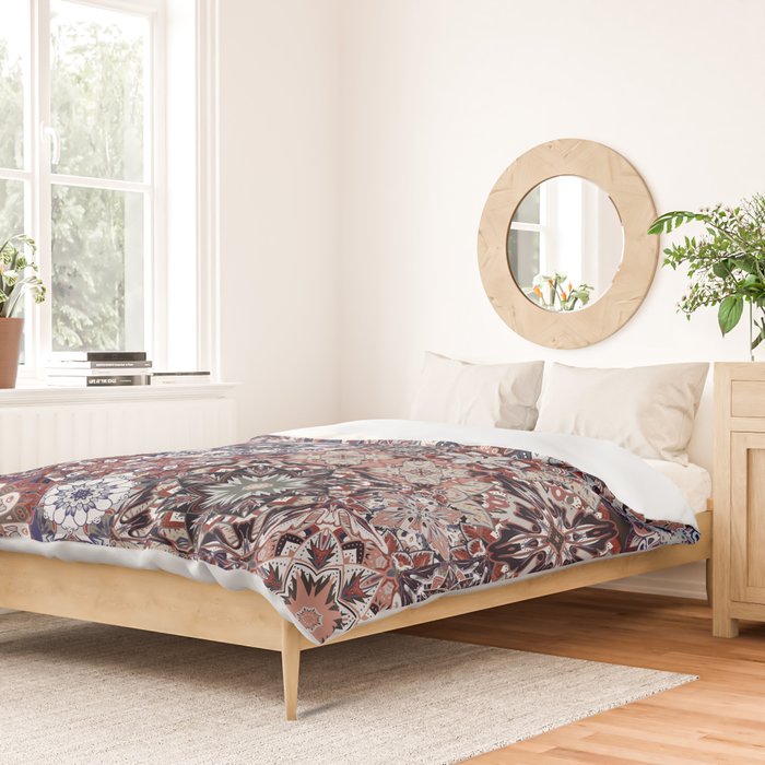 Mediterranean Decorative Tile Print XVIII Duvet Cover Gallery Image 2