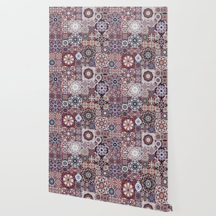 Mediterranean Decorative Tile Print XVIII Wallpaper Gallery Image 2
