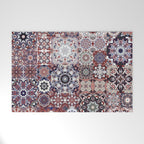 Mediterranean Decorative Tile Print XVIII Welcome Mat Gallery Image 1