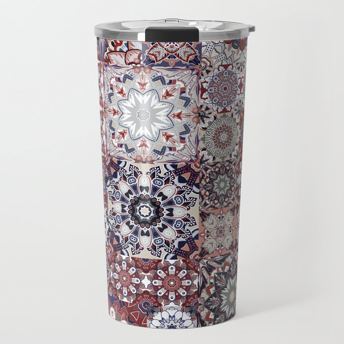 Mediterranean Decorative Tile Print XVIII Travel Mug Gallery Image 1
