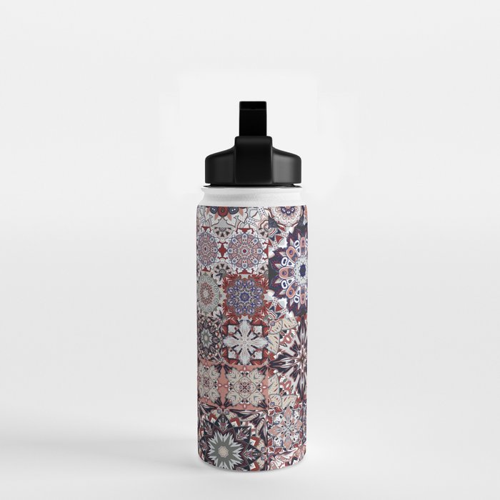 Mediterranean Decorative Tile Print XVIII Water Bottle Gallery Image 2