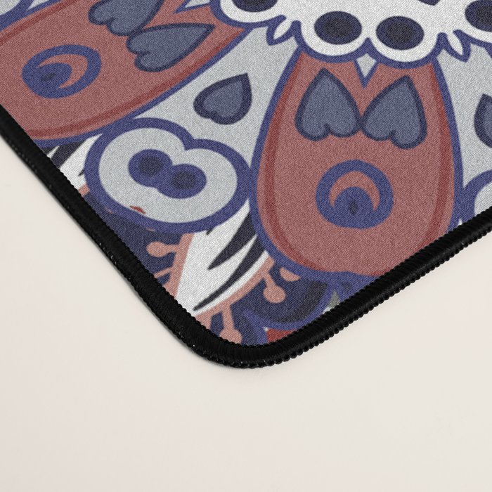 Mediterranean Decorative Tile Print XVIII Desk Mat Gallery Image 4