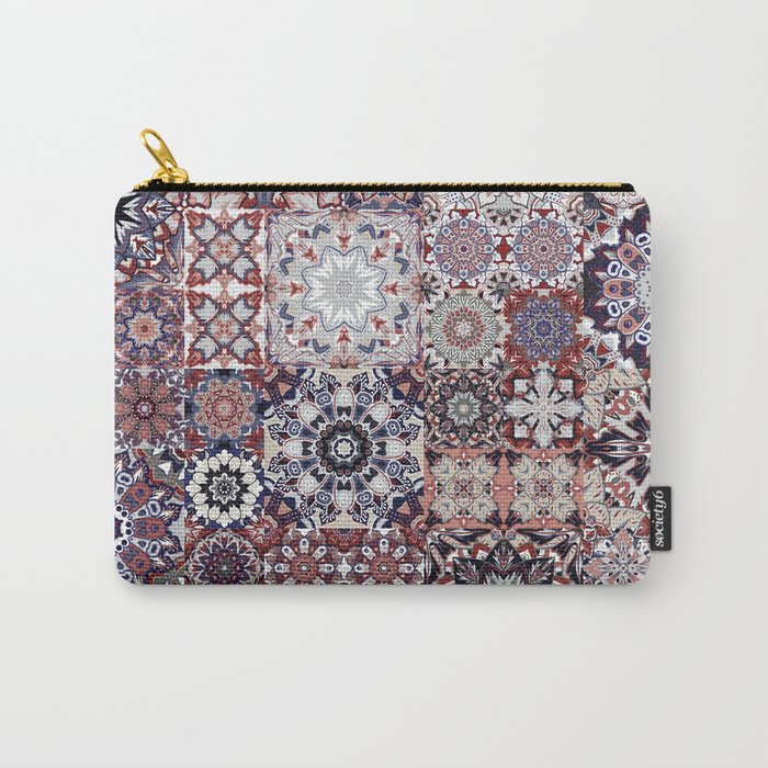Mediterranean Decorative Tile Print XVIII Carry All Pouch Gallery Image 1