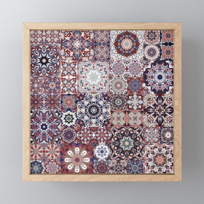 Mediterranean Decorative Tile Print XVIII Mini Art Print Gallery Image 1