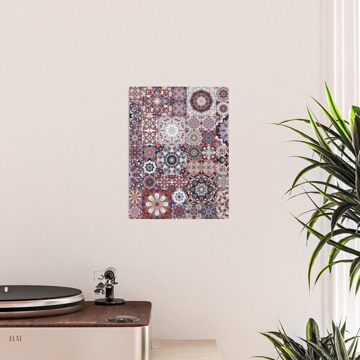 Mediterranean Decorative Tile Print XVIII Poster Gallery Image 2