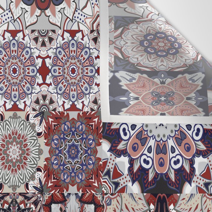 Mediterranean Decorative Tile Print XVIII Wall Tapestry Gallery Image 3