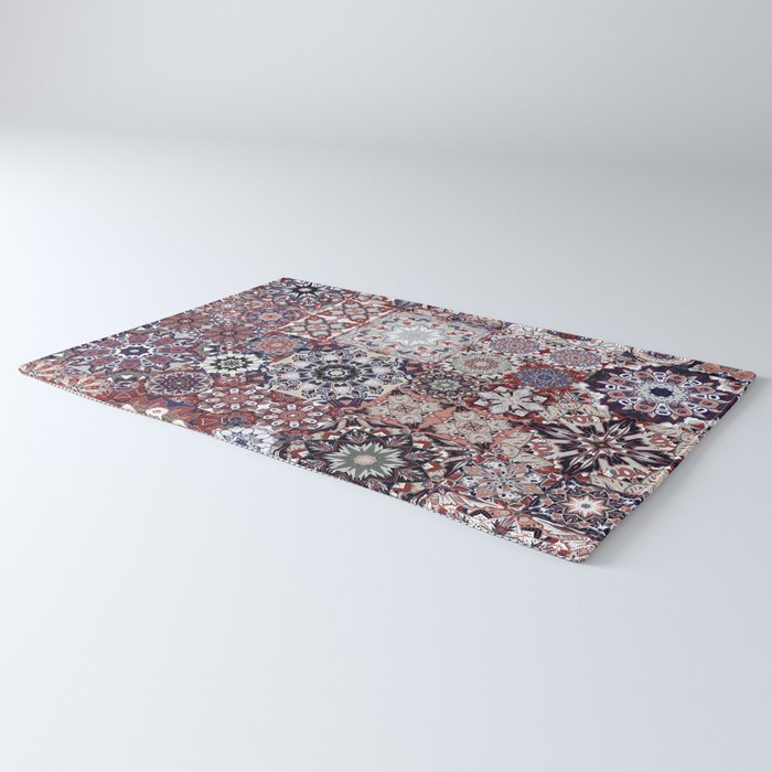 Mediterranean Decorative Tile Print XVIII Rug Gallery Image 3