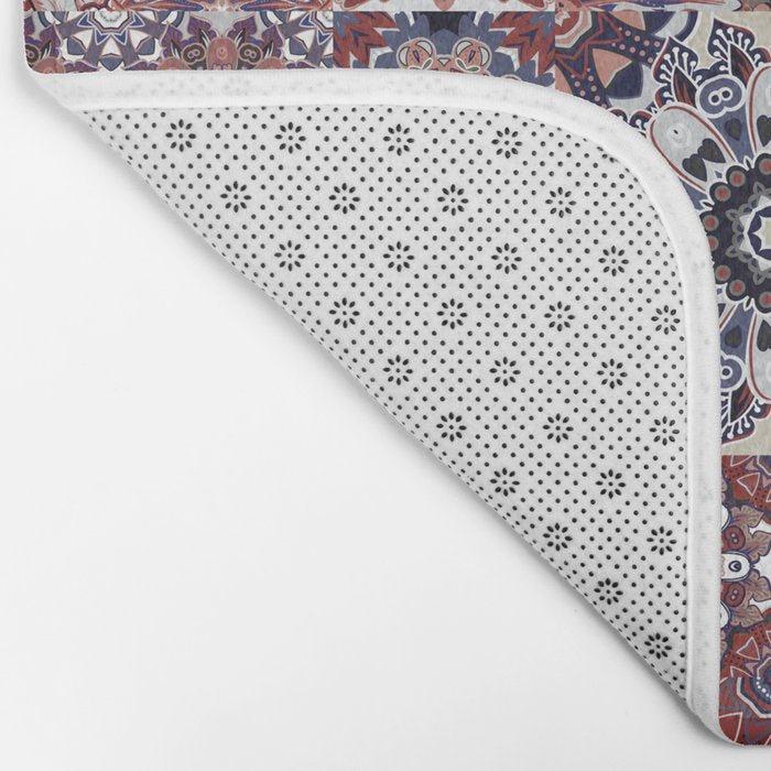 Mediterranean Decorative Tile Print XVIII Bath Mat Gallery Image 2