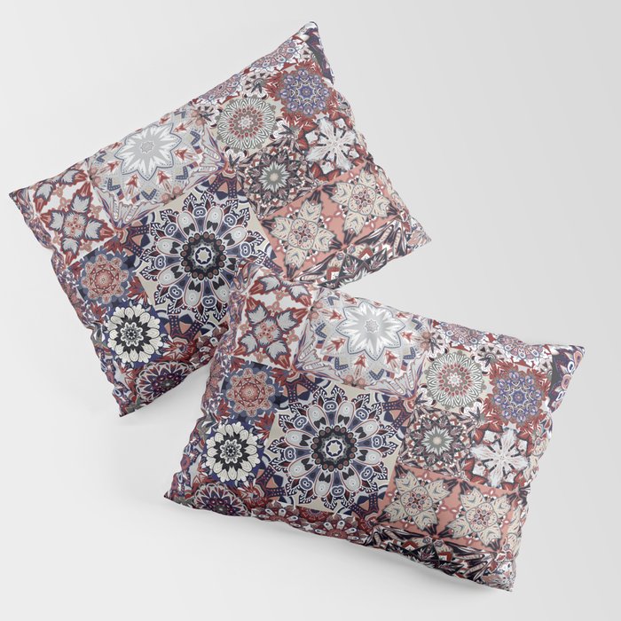Mediterranean Decorative Tile Print XVIII Pillow Sham Gallery Image 3